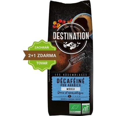 DESTINATION bio bezkofeínová mletá 100% Arabica 250 g