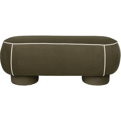 White Label Living Taburet Marina L 121 cm zelený