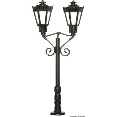 Viessmann H0 Parková lucerna, dvouramenná, černá 6073