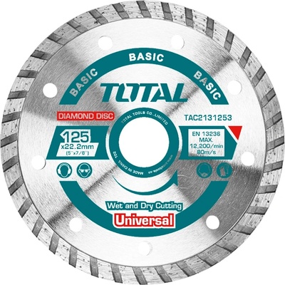 Total Kotúč diamantový rezný turbo 230 × 22,2 mm TAC2132303