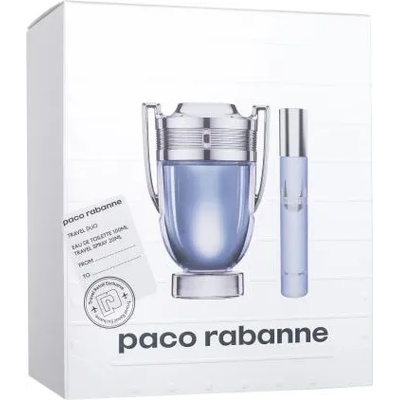 Paco Rabanne Invictus подаръчен комплект: EDT 100 ml + EDT 20 ml за мъже