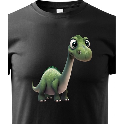 dětské triko Brachiosaurus černá