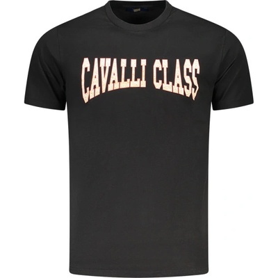 Cavalli class Тениска с къс ръкав за мъже cavalli class, Размер m, Цвят Черен (txt61ajd060_ne05051)