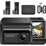  DDPAI DDPAI Z90T триканална видеорегистраторна камера, GPS, Wi-Fi 6 Turbo, 5 GHz, черен (Z90T)