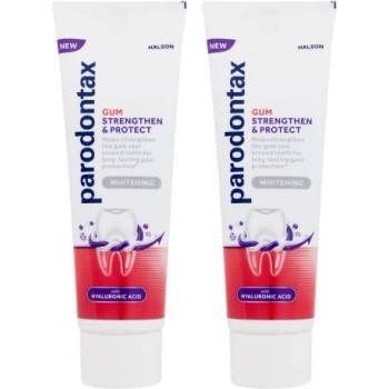 Parodontax Gum Strengthen & Protect Whitening Duo избелваща паста за зъби за укрепване и защита на венците 2x75 ml