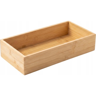 BAMBUSOVÝ STOLNÍ ORGANIZÉR BEŽOVÝ 15X38X7 CM OBDÉLNÍKOVÝ NA STŮL