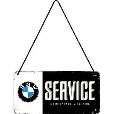 NOSTALGIC ART cedule BMW Service black/white