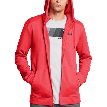 Under Armour Суитшърт с качулка Under UA Armour Fleece FZ Hoodie-RED 1373357-713 Размер M