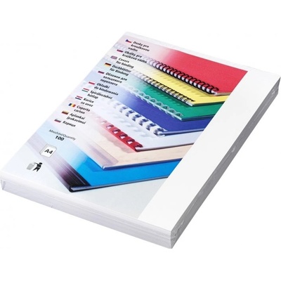 Classic Desky pro kroužkovou vazbu zadní strana A4 bílý 100 ks 32094 – Zboží Živě