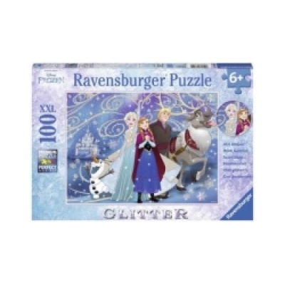 Ravensburger Verlag Ravensburger Kinderpuzzle - 13610 Frozen - Glitzernder Schnee - Disney Frozen Puzzle für Kinder ab 6 Jahren, mit 100 Teilen im XXL-Format, mit Glitzer | Walt Disney