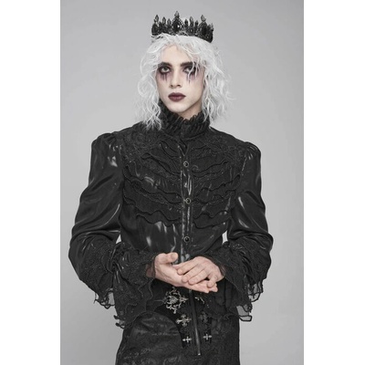 Devil Fashion košile Gothic Glitter černá