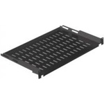 Mirsan Рафт Mirsan MR. RAK1U25.01, 19", 250мм дълбочина, до 30кг товароносимост, черен (MR.RAK1U25.01)