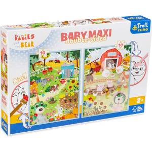 Trefl Двустранен пъзел Trefl 2 х 10 части - Трефлик (43000) - ozone