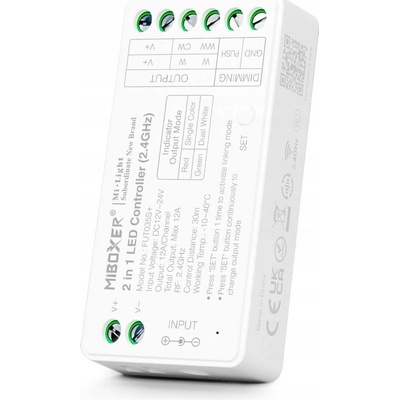 Sada ovladač MiBoxer FUT035s+ + dotykový dálkový ovladač B1 pro LED pásky MONO/CCT