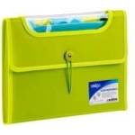 Strigo A4 briefcase with 6 blades V-file green STRIGO