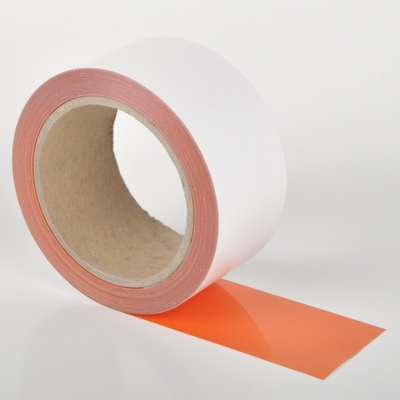 Extra tenká podlahová páska WT-5420 s protiskluzovým povrchem, permanentní – fólie, oranžová, 75 mm × 10 m