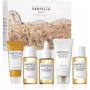 SKIN1004 Комплект за пътуване с центела от Мадагаскар, Skin1004 Madagascar Centella Travel Kit Skin Care Set for Moisturizing, against Acne & Brightening 6pcs