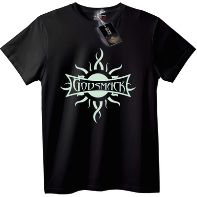 NOONEBRAND Тениска Godsmack Слънце Лого - S, White