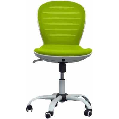 RFG Детски стол RFG Flexy White, дамаска и меш, зелена седалка, зелена облегалка