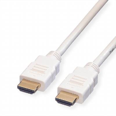 Cable HDMI M-M, v1.4, 1.5m, White, Roline 11.04. 5704 (11.04.5704)