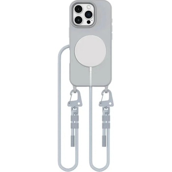 Tech-Protect Калъф Tech-Protect MagNecklace MagSafe с въже за iPhone 16 Pro Max - сив (5906302311989)