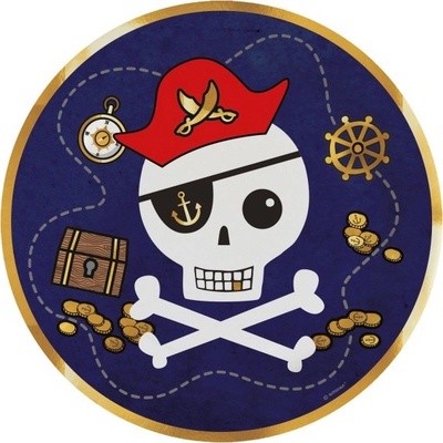 Amscan TANIERE papierové Pirátska mapa 23cm