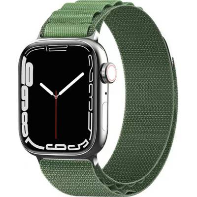 Techsuit Remienok na hodinky (W037) - Apple Watch 1/2/3/4/5/6/7/8/SE/SE 2/Ultra (42/44/45/49 mm) - Army Green KF2310831
