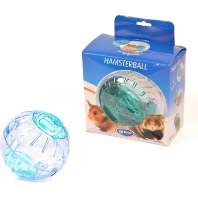 Duvo Plus Hamsterball - Играчка за хамстери , синя топка, за свободно разхождане 13 см