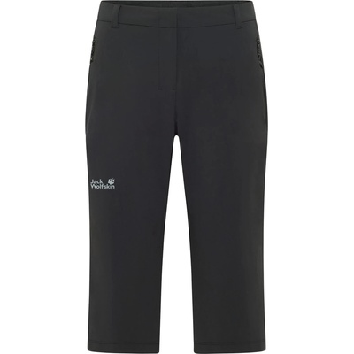 Jack Wolfskin Дамски 3/4 панталони Jack Wolfskin Women's Hikeout 3/4 Pants Shorts - Black - размер 44 (EU) (112-4079-0116)