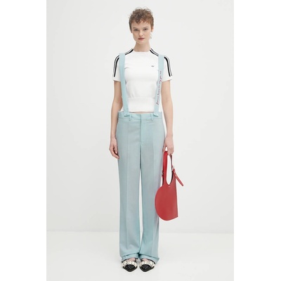 Fiorucci Вълнен панталон Fiorucci Embroidered Suspender (W02SPBPA183WO01BL02)