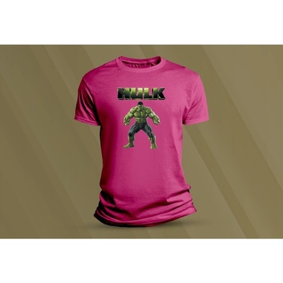 Sandratex dětské bavlněné tričko Hulk fuchsia