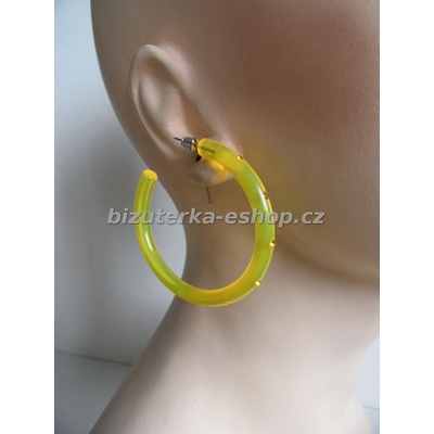 Bizuterka-eshop.cz kruhy 04497 s kamínky žluté