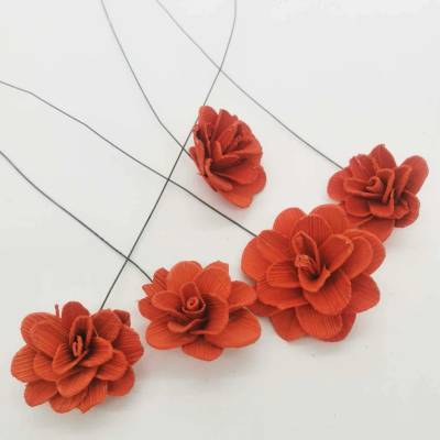 Betal rose s drátem 30 ks - oranžová - SU0047