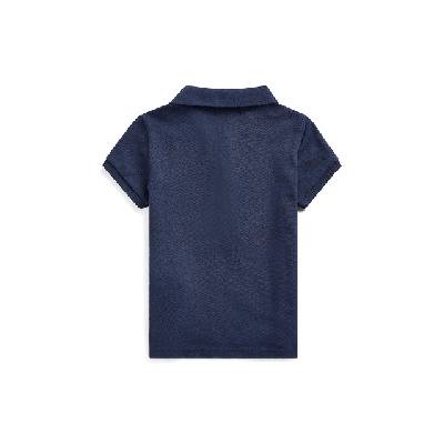 Детска памучна тениска с яка Polo Ralph Lauren (312573242008)