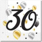 Procos Салфетки с число 30 (20 бр)