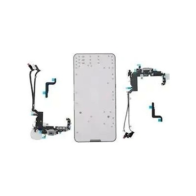 Nabíjecí obvod + Flex kabel iPhone 17 Pro Max – Genuine OEM (pSIM, UK/EU) – stříbrný IPH1906
