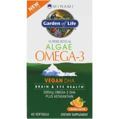 Garden of Life Minami Nutrition Omega 3 Vegan DHA z morskej riasy pomaranč 60 kapsúl