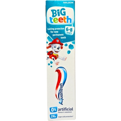 Aquafresh паста за зъби, Детска, Big teeth, 6-8 години, 50мл
