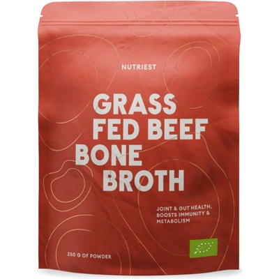 Nutriest Grass Fed hovězí kostní vývar v prášku 250 g