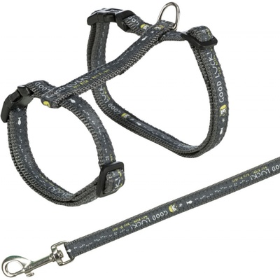 Trixie Postroj pro kočku s vodítkem XL GOOD LUCK 34 - 57 cm 13 mm – Zboží Dáma