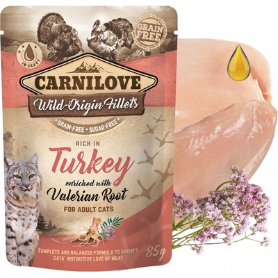 Carnilove Cat Turkey with Valerian 85 g – Sleviste.cz