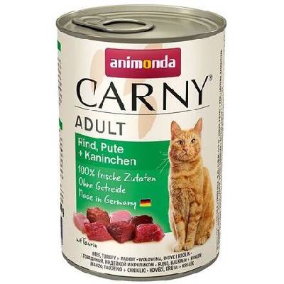 ANIMONDA konzerva CARNY Adult - hovädzie, morka, králik 400g