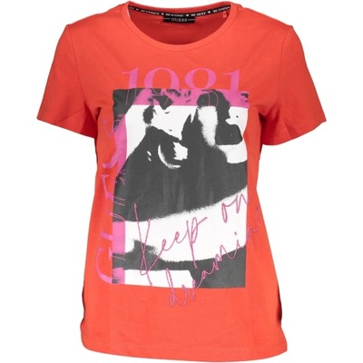 Guess jeans Дамска тениска с къс ръкав guess jeans, Размер xs, Цвят Червено (w1ri49i3z00_rosso_g5n1)