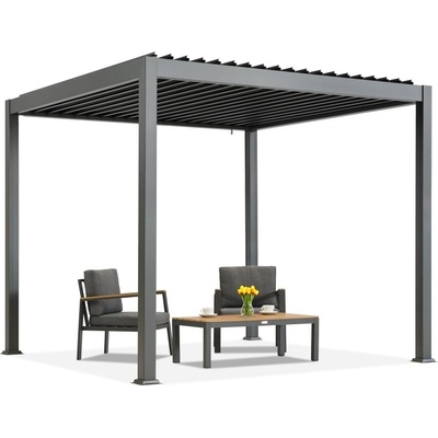 Garden Point Volně stojící pergola na terasu Lagos 4 x 4 antracit