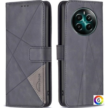 realme 12 4G / 12+ 5G BINFEN COLOR Magnetic Wallet Калъф и Протектор