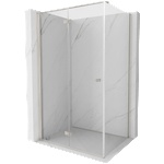 Mexen Mist-F сгъваем ляв душ-кабина 90 x 70 см, прозрачен, матиран никел (8A6T-090-070-97-00-L)