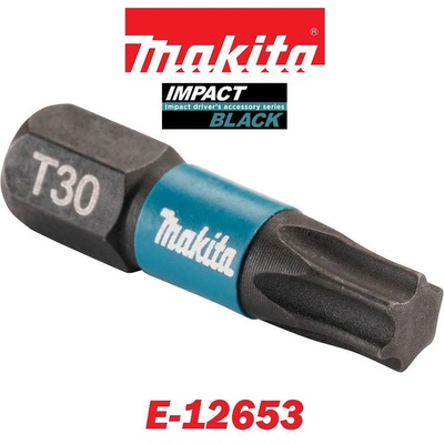 Makita Комплект накрайници/битове T30, 25мм, 1/4" HEX, Makita E-12653 Impact Black (UNI-08350)