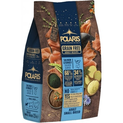 Polaris Grain Free pes Adult Small Breed losos krůta 2,5 kg