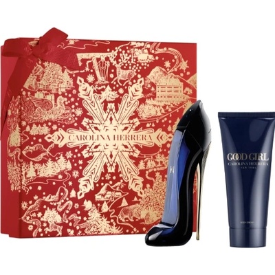 Carolina Herrera Good Girl Подаръчен комплект, Парфюмна вода 80ml + Мляко за тяло 100ml, Жени