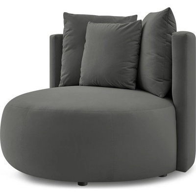 Bobochic Paris Светлосиво кадифено кресло Cesar - Bobochic Paris (WT-ROND-1.5--W_1 P857)